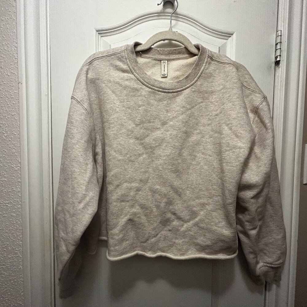 gentle fawn crop sweater grey